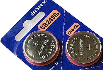 Sony CR2450 3V Lithium Coin Battery - 2 Pack - FREE SHIPPING
