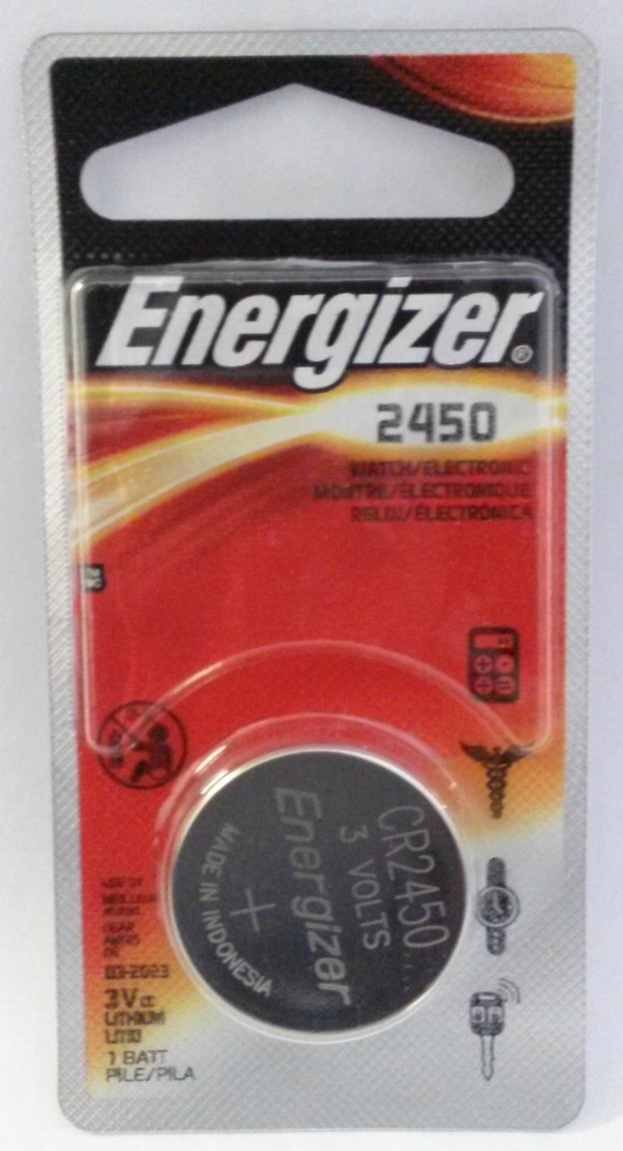 Energizer CR2450 3V Lithium Coin Battery 1 Pack + FREE SHIPPING