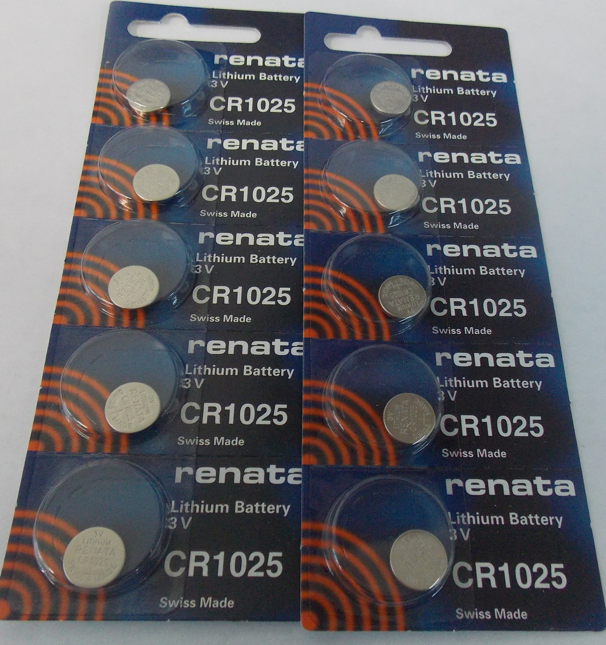Renata CR1025 3V Lithium Coin Battery 10 Pack + FREE SHIPPING!