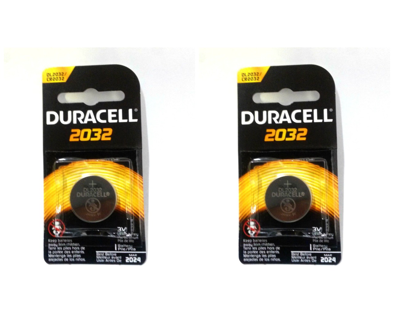 Duracell CR2032 Coin Battery - 2 Pack + FREE SHIPPING