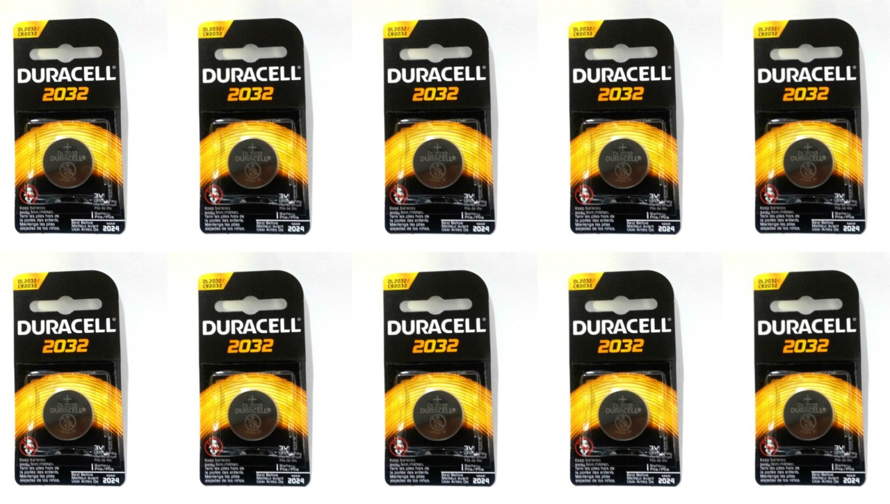 Duracell CR2032 Coin Battery - 10 Pack + FREE SHIPPING