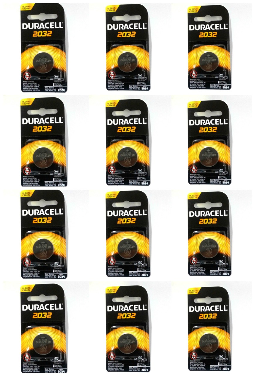 Duracell CR2032 Coin Battery - 12 Pack + FREE SHIPPING