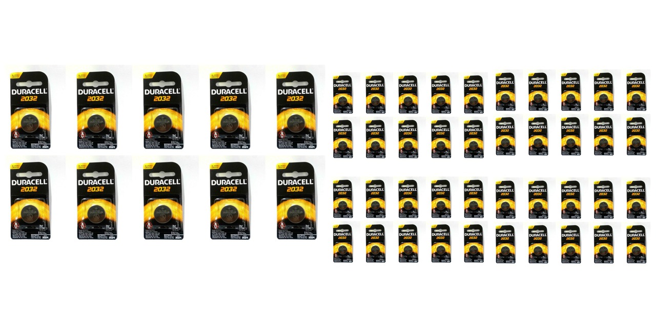 Duracell CR2032 Coin Battery - 50 Pack + FREE SHIPPING
