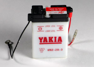 6 Volt 2 AMP Motorcycle And Power Sport Battery (6N2-2A-3)