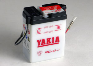 6 Volt 2 AMP Motorcycle And Power Sport Battery (6N2-2A-7)