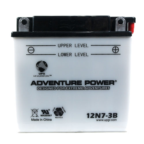 12N7-3B 12 Volt 7 Amp Hrs Conventional Power Sport Battery
