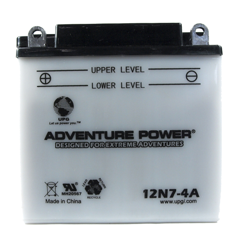 12N7-4A 12 Volt 7 Amp Hrs Conventional Power Sport Battery