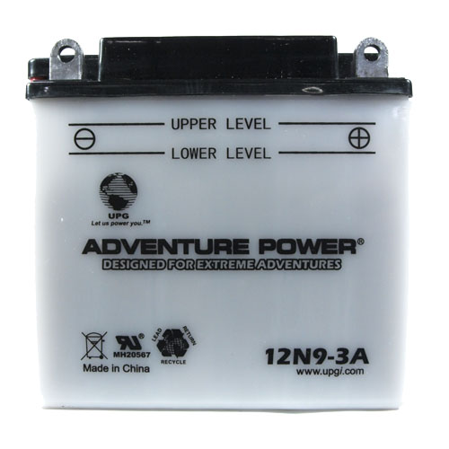 12N9-3A 12 Volt 9 Amp Hrs Conventional Power Sport Battery