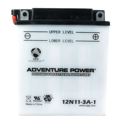 12N11-3A-1 12 Volt 11 Amp Hrs Conventional Power Sport Battery