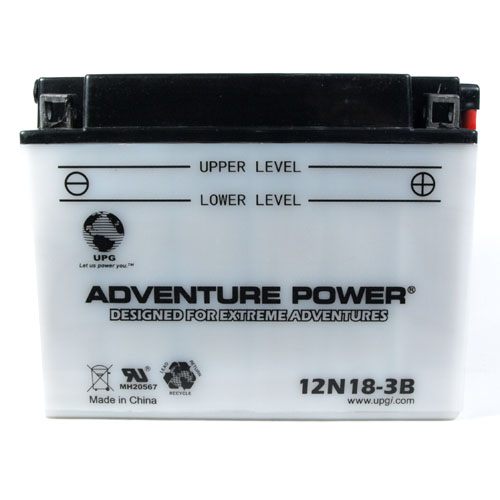 12N18-3B 12 Volt 18 Amp Hrs Conventional Power Sport Battery
