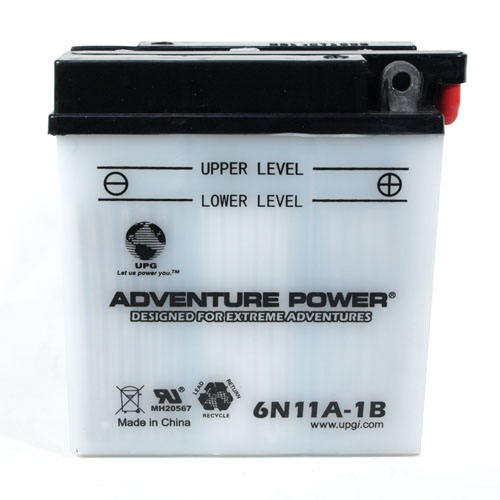 6N11A-1B 6 Volt 11 Amp Hrs Conventional Power Sport Battery