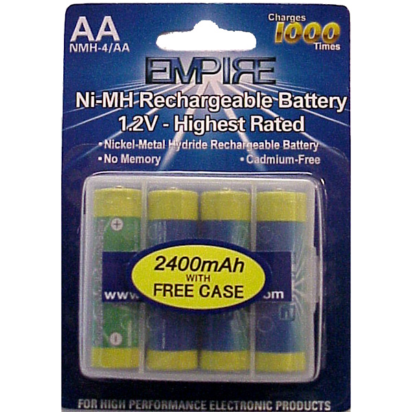 4AA NiMH RECHARGEABLE PER CARD Video Battery