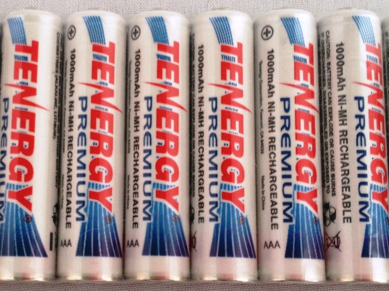 Tenergy Premium AAA NiMH 1000 MAh 1.2 V Rechargeable Batteries - 6 Pack + FREE SHIPPING!