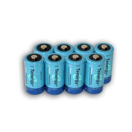 Tenergy 8 Pcs Of D Size 10 000mAh High Capacity High Rate NiMH Rechargeable Batteries + FREE SHIPPING!