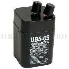 UB650S 6 Volt 5 AMP SLA/AGM Lantern Battery
