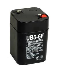 UB650F 6 Volt 5 AMP SLA/AGM Battery