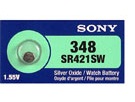Sony 348 - SR421 Silver Oxide Button Battery 1.55V